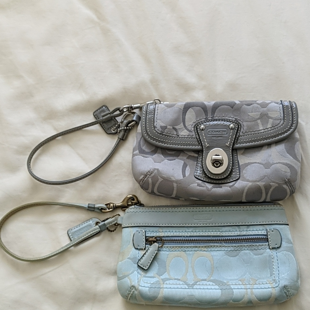 Two coach wristlets offers welcome